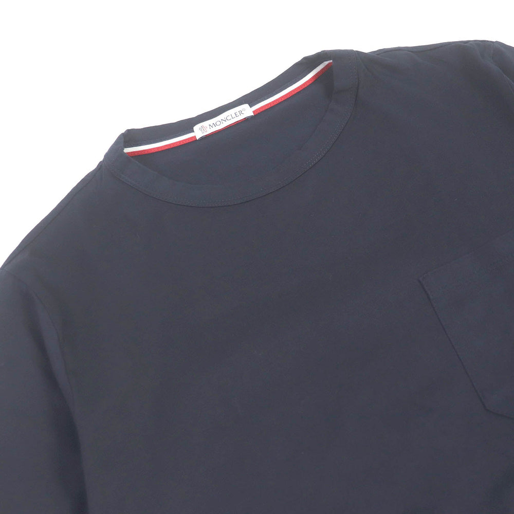MONCLER Short sleeve T-shirt Main: 100% cotton Navy MAGLIA T-SHIRT mens XS Used Authentic