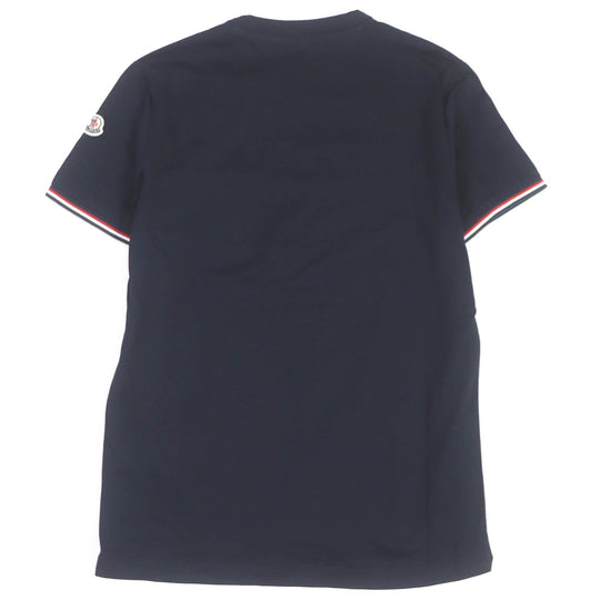 MONCLER Short sleeve T-shirt Main: 100% cotton Navy MAGLIA T-SHIRT mens XS Used Authentic
