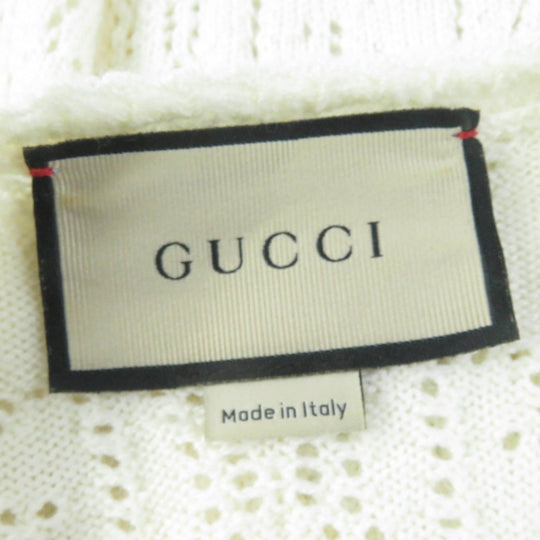 GUCCI cardigan 642117 Main: 100% wool Ivory Women XS Used Authentic