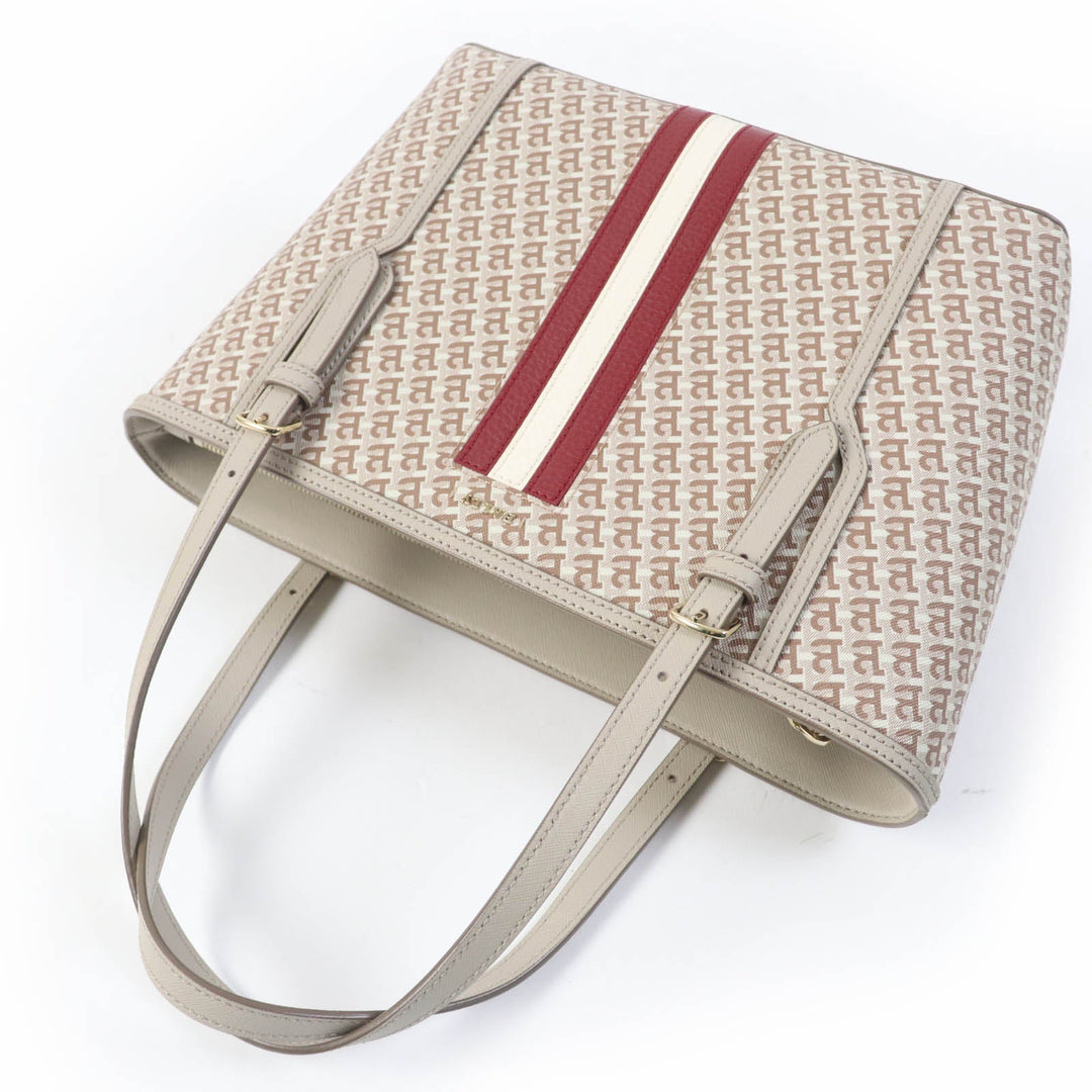 BALLY Tote Bag Main: Leather Gurege SUPRA Women Used Authentic