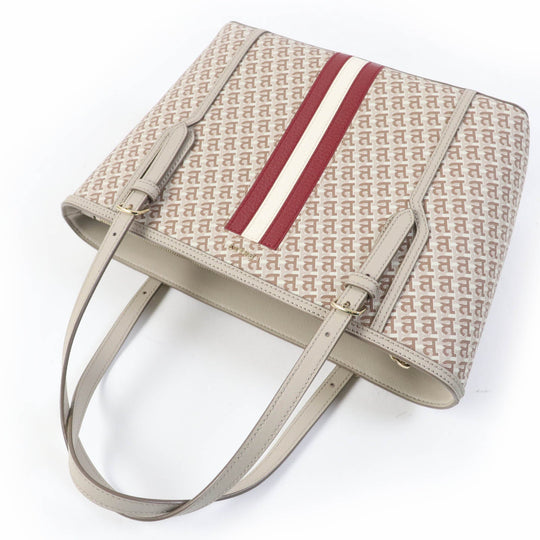 BALLY Tote Bag Main: Leather Gurege SUPRA Women Used Authentic