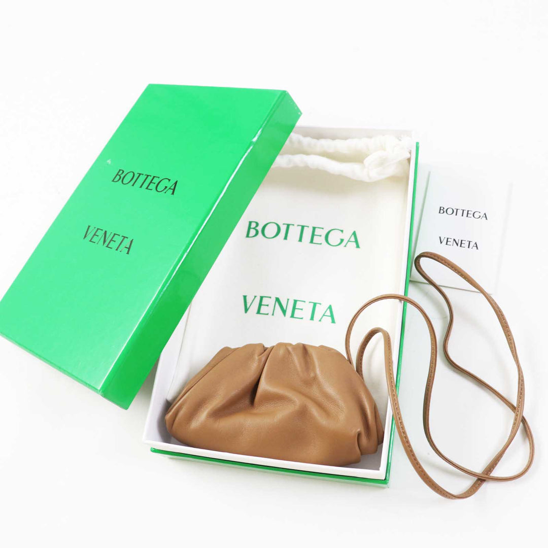 BOTTEGAVENETA Coin case 577816 Main: Leather Brown The pouch Women Used Authentic