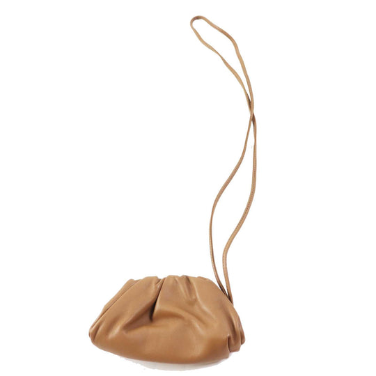 BOTTEGAVENETA Coin case 577816 Main: Leather Brown The pouch Women Used Authentic