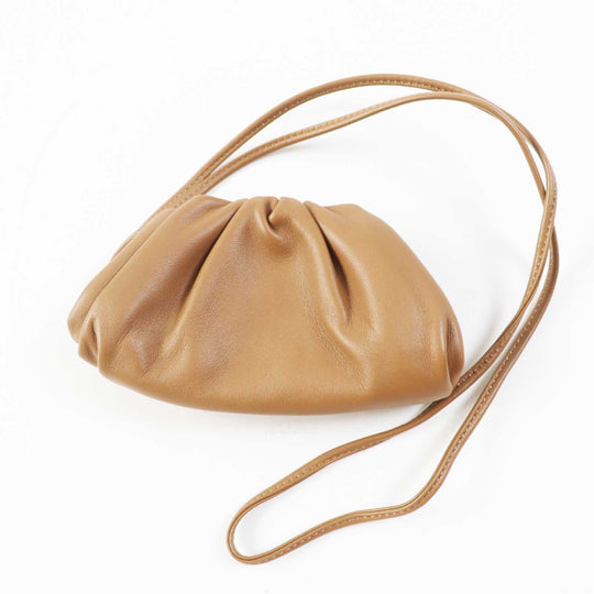 BOTTEGAVENETA Coin case 577816 Main: Leather Brown The pouch Women Used Authentic