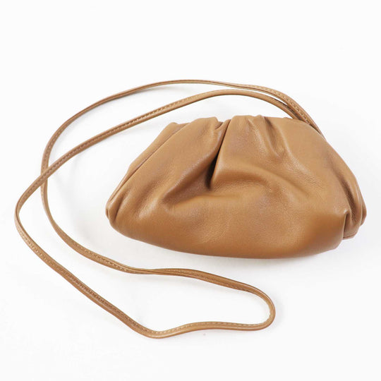 BOTTEGAVENETA Coin case 577816 Main: Leather Brown The pouch Women Used Authentic