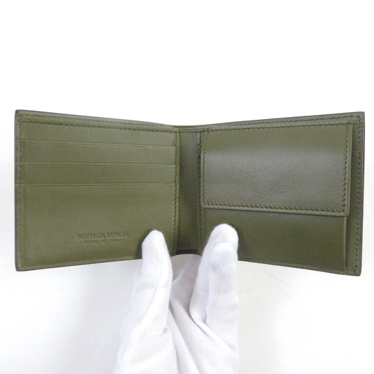 BOTTEGAVENETA Bifold Wallet 749455 Leather Space Mad mens Used Authentic