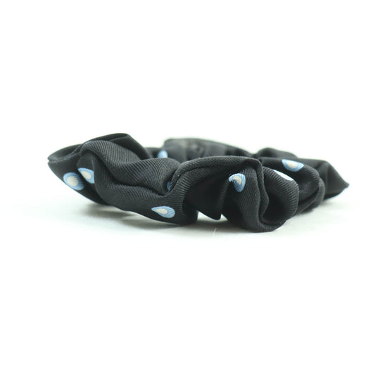 CHANEL hair accessory Main: 100% silk Black light blue Women Used Authentic