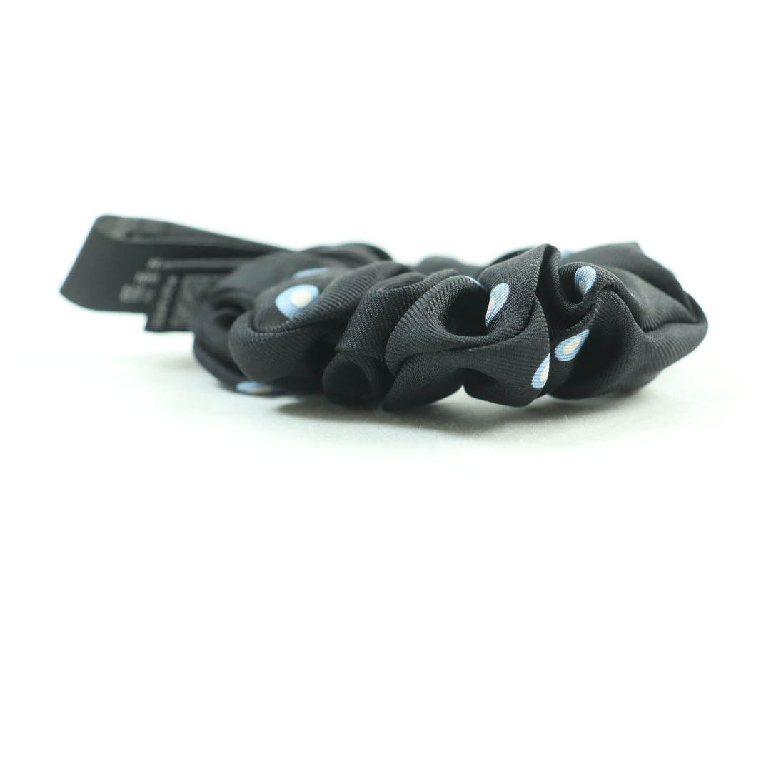 CHANEL hair accessory Main: 100% silk Black light blue Women Used Authentic
