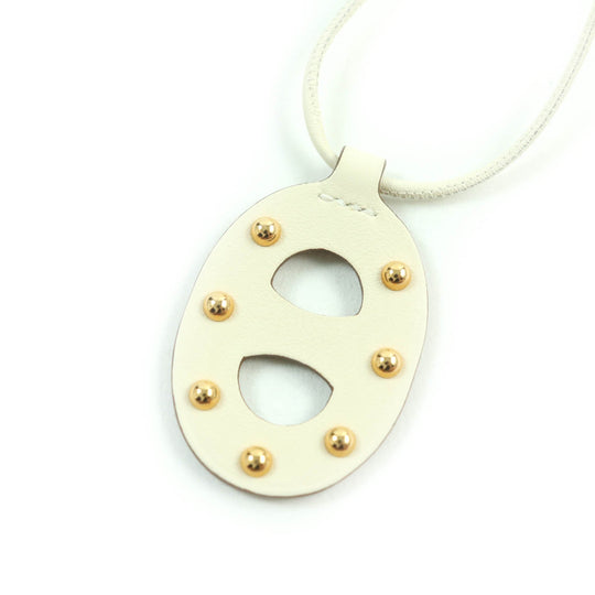 HERMES Necklace Main: Swift Gold Nata Women Used Authentic