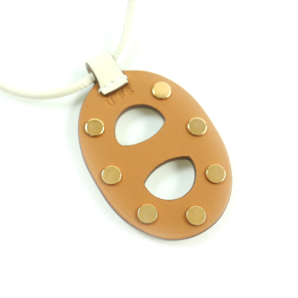 HERMES Necklace Main: Swift Gold Nata Women Used Authentic