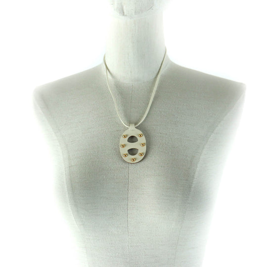 HERMES Necklace Main: Swift Gold Nata Women Used Authentic