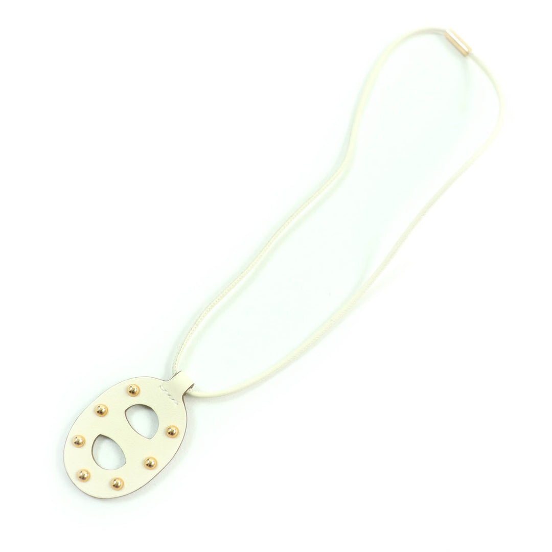 HERMES Necklace Main: Swift Gold Nata Women Used Authentic