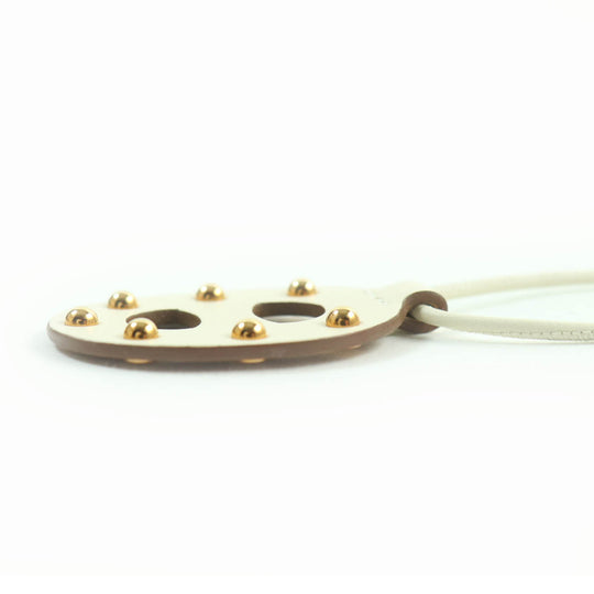 HERMES Necklace Main: Swift Gold Nata Women Used Authentic