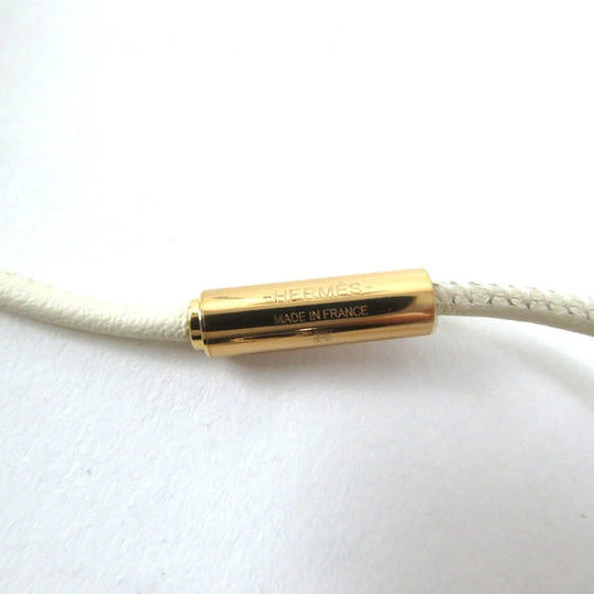 HERMES Necklace Main: Swift Gold Nata Women Used Authentic