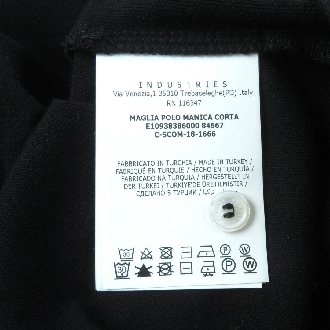 MONCLER Short sleeve polo shirt Main: 100% cotton, Part: 100% cotton black Women S Used Authentic