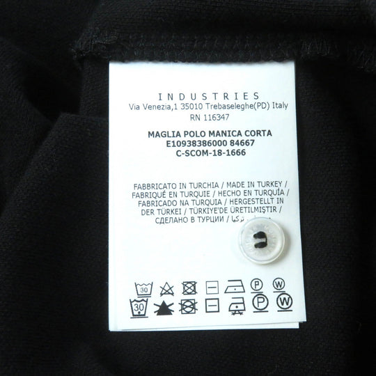 MONCLER Short sleeve polo shirt Main: 100% cotton, Part: 100% cotton black Women S Used Authentic