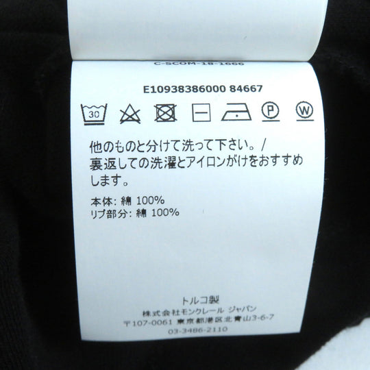 MONCLER Short sleeve polo shirt Main: 100% cotton, Part: 100% cotton black Women S Used Authentic