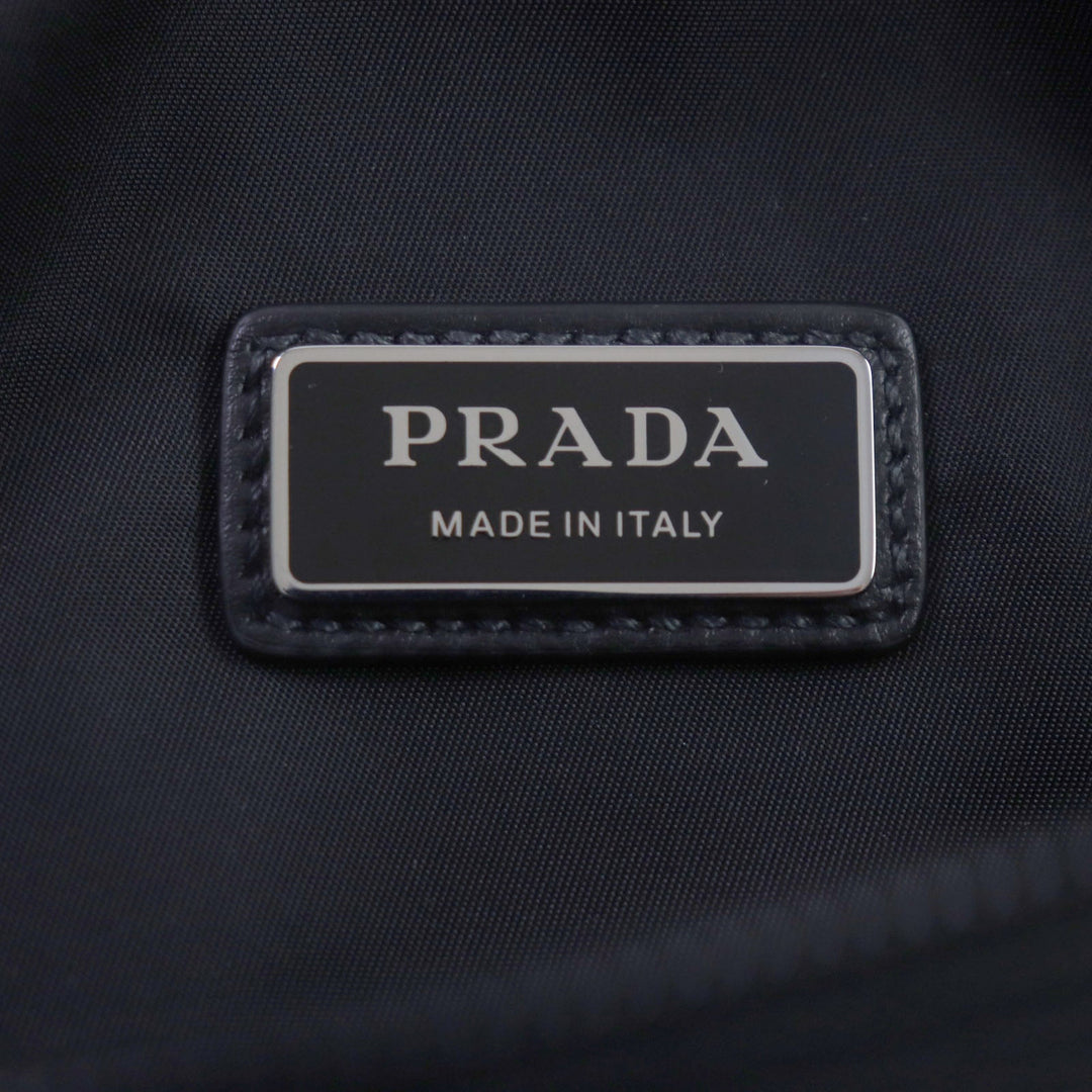 PRADA Sling bag 2VH174 Re-Nylon Leather black mens Used Authentic