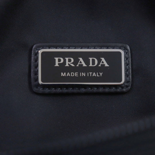 PRADA Sling bag 2VH174 Re-Nylon Leather black mens Used Authentic