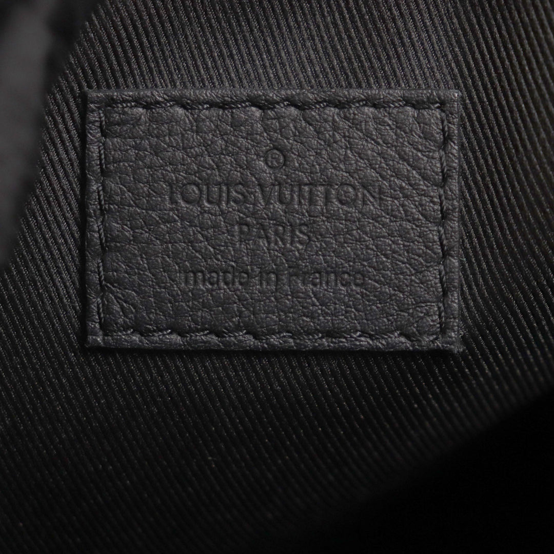 LOUIS VUITTON Shoulder Bag M82248 Calf leather black Monogram shadow noe sling mens Used Authentic