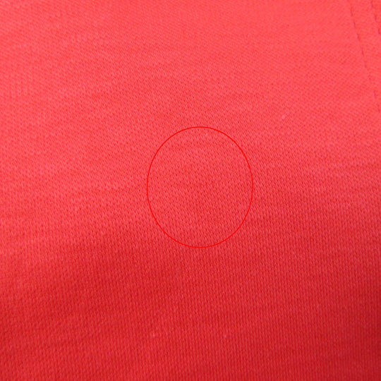 HERMES Hoodie Main: 100% cotton, some parts: sheep leather Orange Women 34 Used Authentic