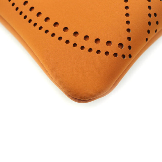 HERMES Pouch Main: 80% polyamide, 20% elastane; Part: 100% cotton Orange Neoban Kanoe H PM Women Used Authentic