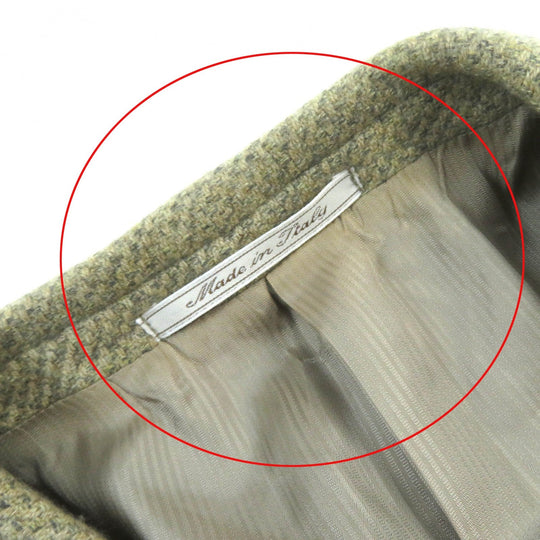 Ermenegildo Zegna Jacket Outer: 100% cashmere, Lining: 100% rayon beige SOFT mens 52 Used Authentic