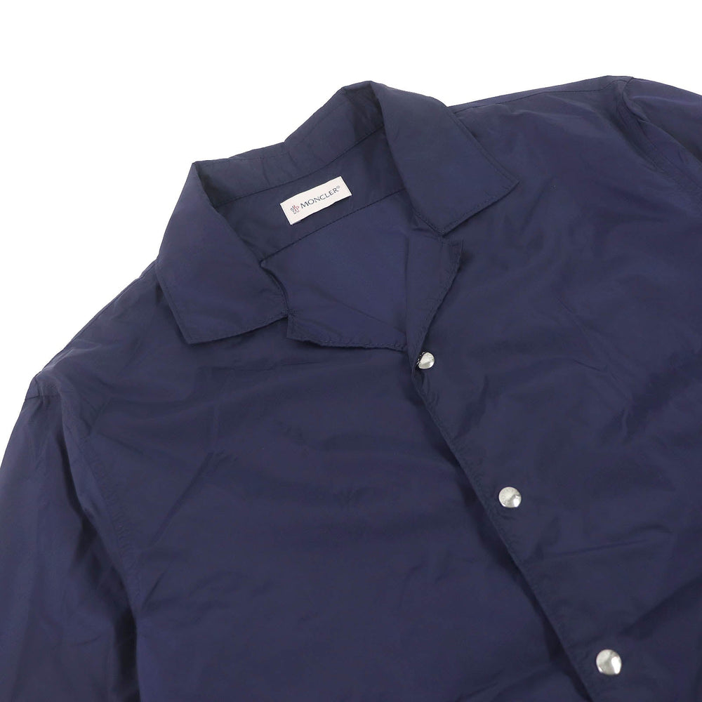 MONCLER Short sleeve shirt Main: 100% nylon Navy CAMICIA mens S Used Authentic