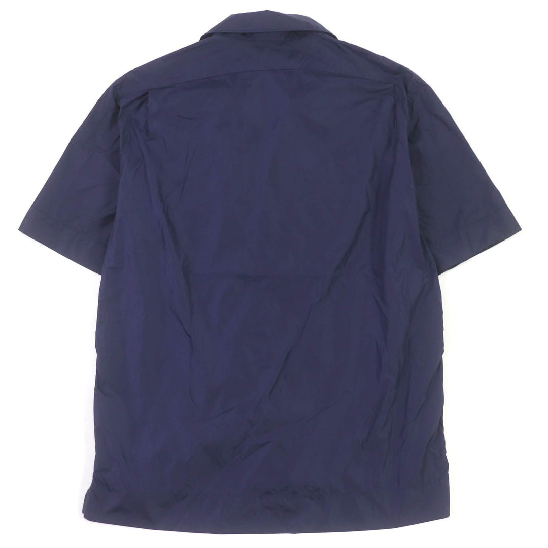 MONCLER Short sleeve shirt Main: 100% nylon Navy CAMICIA mens S Used Authentic