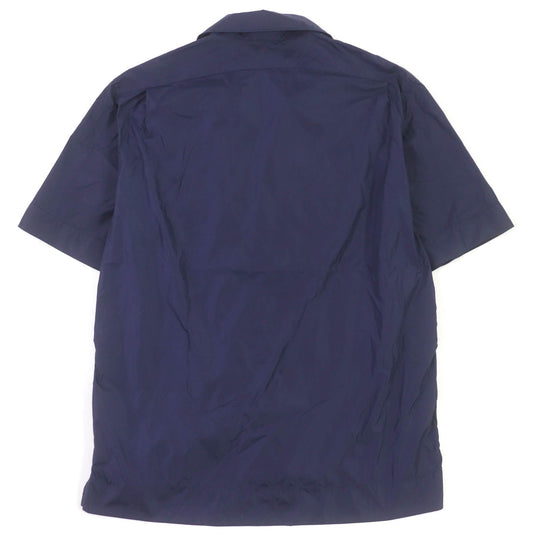 MONCLER Short sleeve shirt Main: 100% nylon Navy CAMICIA mens S Used Authentic