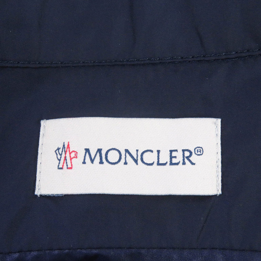MONCLER Short sleeve shirt Main: 100% nylon Navy CAMICIA mens S Used Authentic