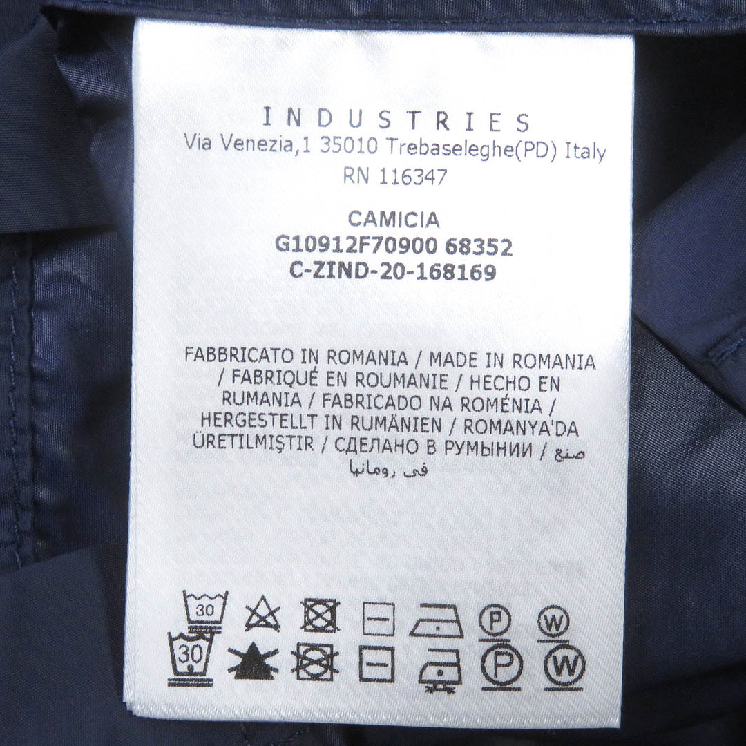 MONCLER Short sleeve shirt Main: 100% nylon Navy CAMICIA mens S Used Authentic