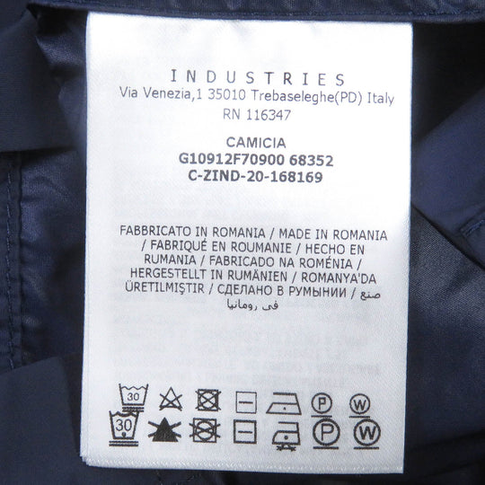 MONCLER Short sleeve shirt Main: 100% nylon Navy CAMICIA mens S Used Authentic