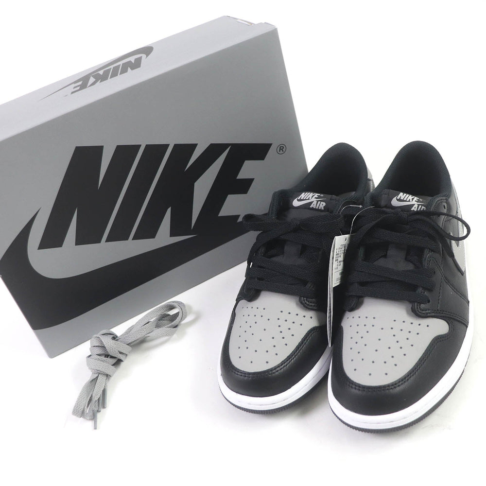 NIKE Low cut sneakers CZ0790-003 Main: Leather Black White Medium Gray AIR JORDAN 1 RETRO LOW OG Shadow mens 42.5 Used Authentic