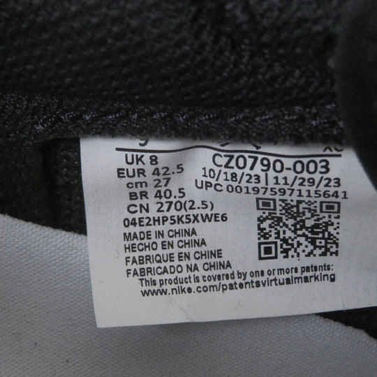 NIKE Low cut sneakers CZ0790-003 Main: Leather Black White Medium Gray AIR JORDAN 1 RETRO LOW OG Shadow mens 42.5 Used Authentic