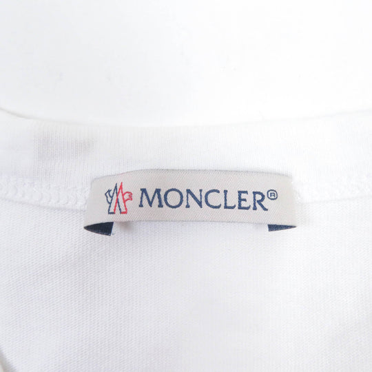 MONCLER Short sleeve T-shirt Main: 100% cotton white MAGLIA T-SHIRT mens S Used Authentic