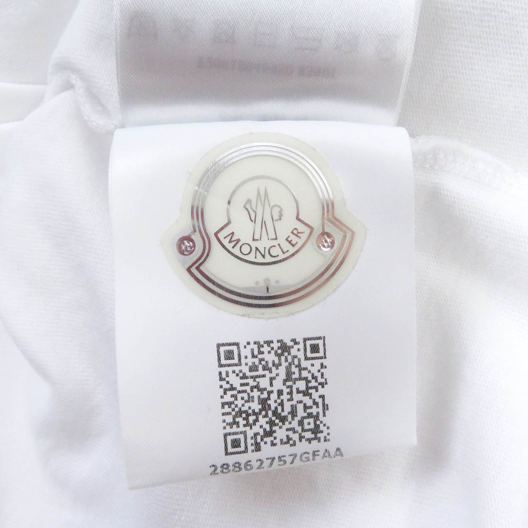 MONCLER Short sleeve T-shirt Main: 100% cotton white MAGLIA T-SHIRT mens S Used Authentic