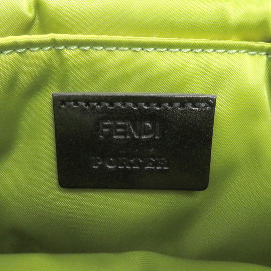 FENDI Sling bag 7AS138 Main: Nylon, Main: Leather wasabi green Baguette Mini mens Used Authentic