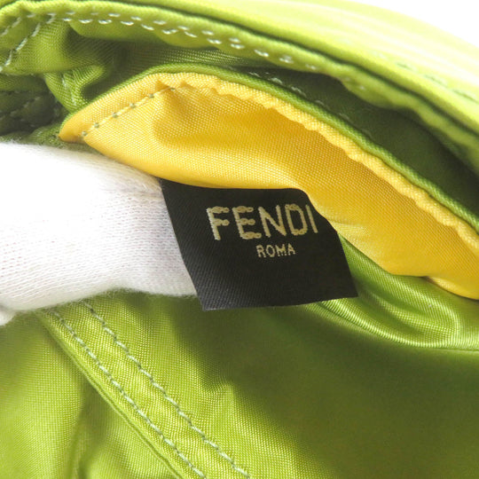 FENDI Sling bag 7AS138 Main: Nylon, Main: Leather wasabi green Baguette Mini mens Used Authentic