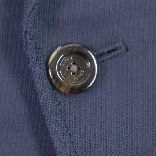 GUCCI tailored jacket 751155 Main: 100% cotton, Lining: 100% rayon, Parts: 100% rayon, Applique: 35% acrylic, 35% alpaca, 30% polyester Navy Cotton formal jacket with Web stripe detail mens 46 Used Authentic