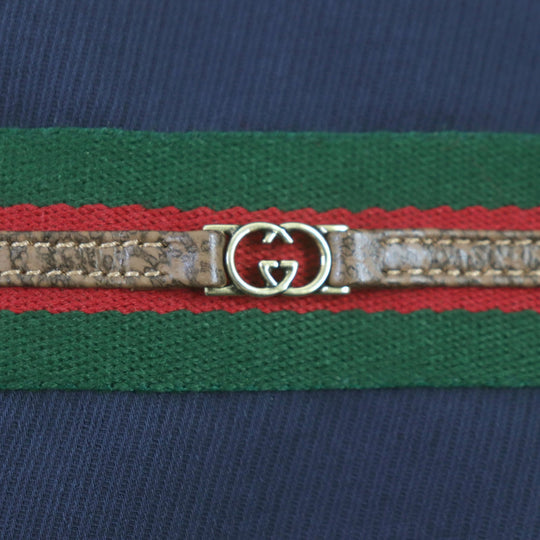 GUCCI tailored jacket 751155 Main: 100% cotton, Lining: 100% rayon, Parts: 100% rayon, Applique: 35% acrylic, 35% alpaca, 30% polyester Navy Cotton formal jacket with Web stripe detail mens 46 Used Authentic