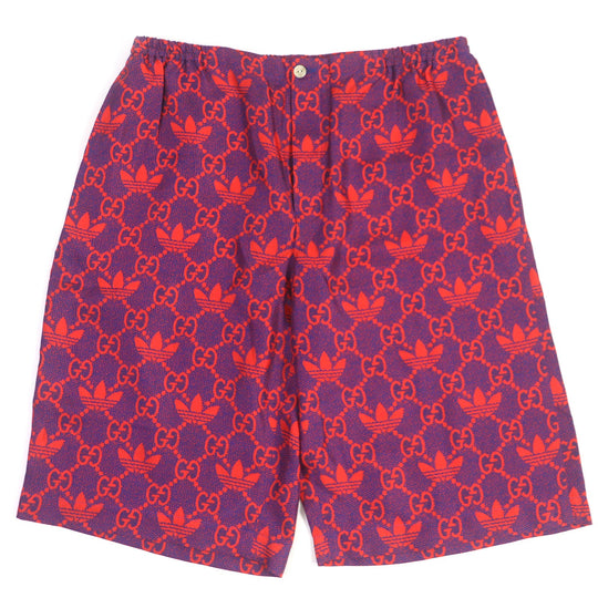 GUCCI Shorts 691440 Main: 100% silk Navy red mens 50 Used Authentic