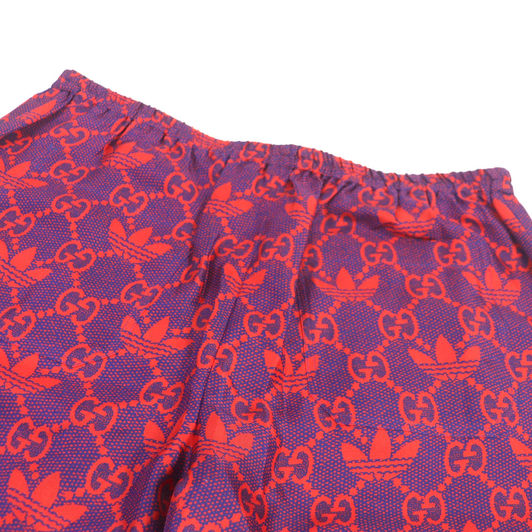 GUCCI Shorts 691440 Main: 100% silk Navy red mens 50 Used Authentic
