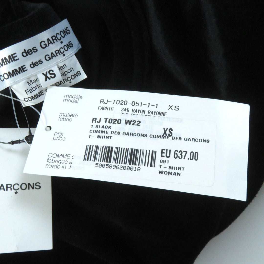 COMME des GARCONS COMME des GARCONS Cut RJ-T020 Outer material: 34% rayon, Outer material: 33% polyester, Outer material: 24% cotton, Outer material: 9% silk, Lining: 100% polyester, Part: 100% nylon black Women XS Used Authentic