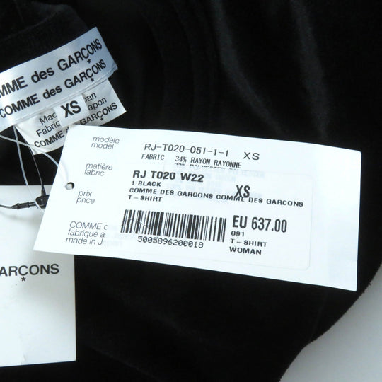 COMME des GARCONS COMME des GARCONS Cut RJ-T020 Outer material: 34% rayon, Outer material: 33% polyester, Outer material: 24% cotton, Outer material: 9% silk, Lining: 100% polyester, Part: 100% nylon black Women XS Used Authentic
