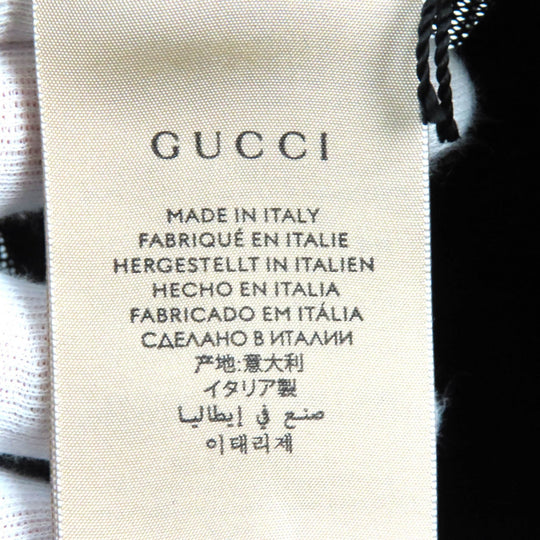 GUCCI cap 701324 Outer: 100% cotton, Main2: 100% nylon, Lining: 100% cotton, Inside: 55% cotton, 45% rayon, Part: Cowhide embroidery: 100% polyester Black red mens Used Authentic