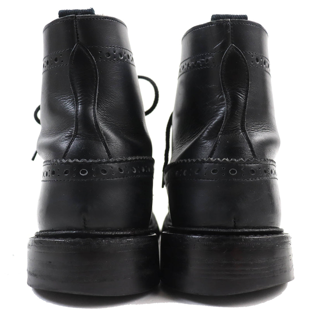 Tricker's short boots M2508 Main: Leather black STOW mens 8 Used Authentic