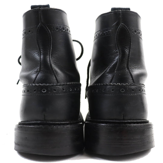 Tricker's short boots M2508 Main: Leather black STOW mens 8 Used Authentic