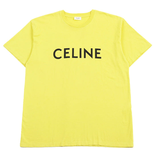 CELINE Short sleeve T-shirt 2X681501F Main: 100% cotton yellow mens M Used Authentic