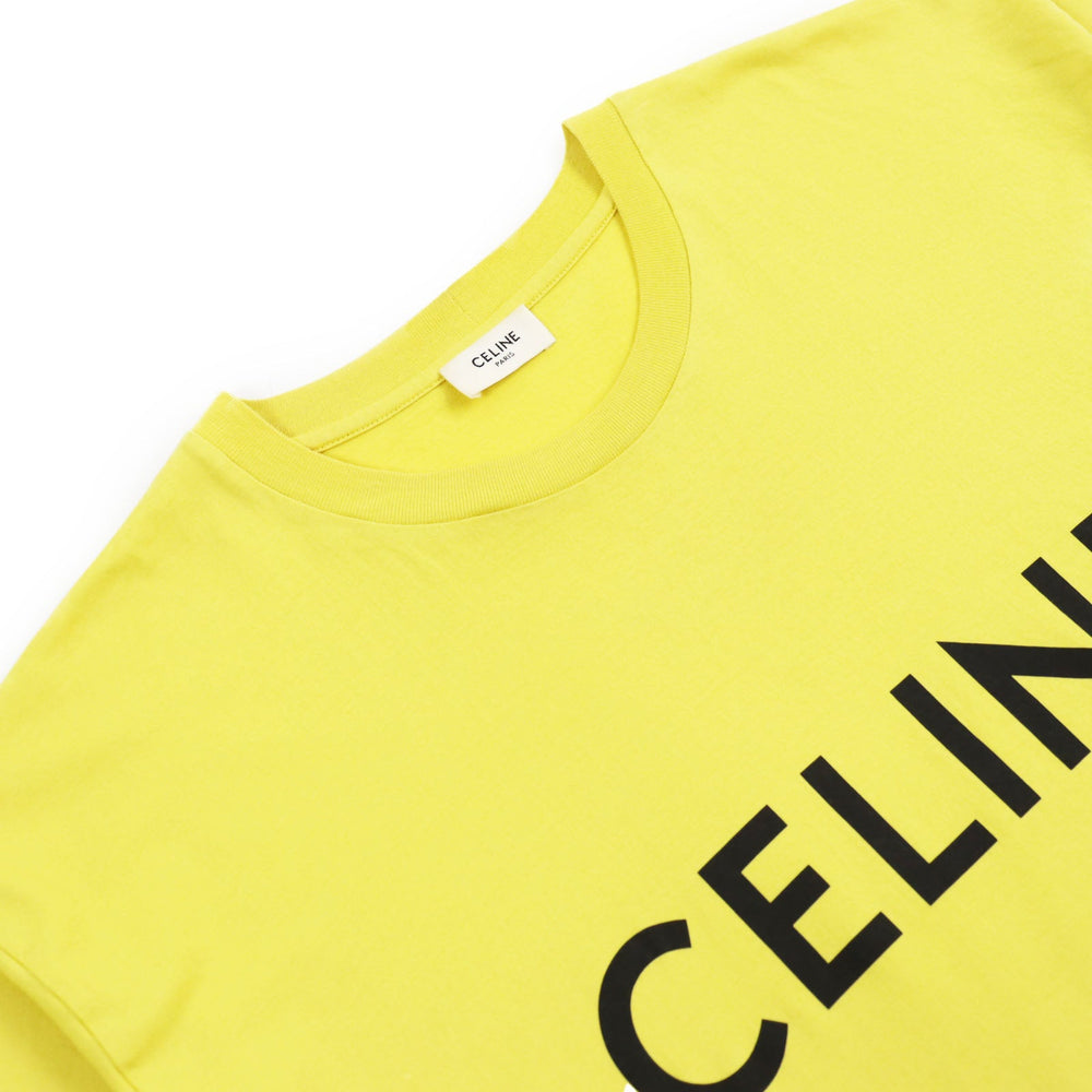 CELINE Short sleeve T-shirt 2X681501F Main: 100% cotton yellow mens M Used Authentic